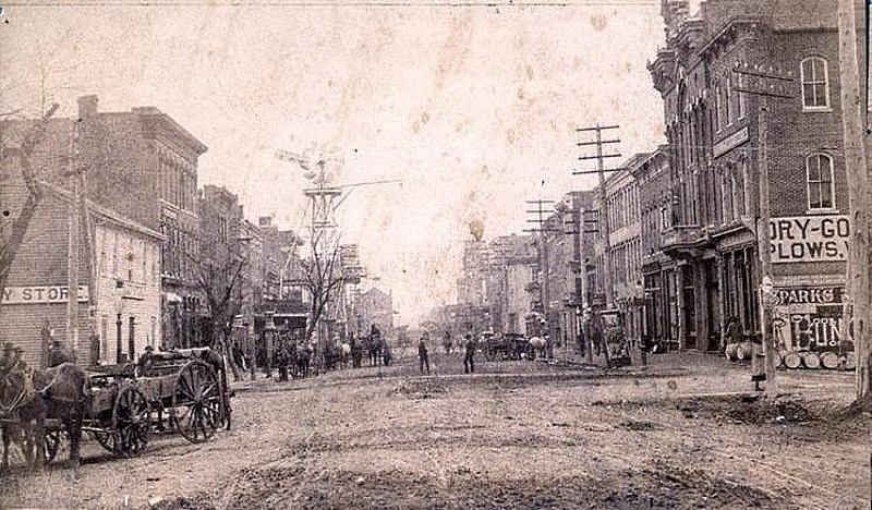 High St. Looking East from Jefferson St.