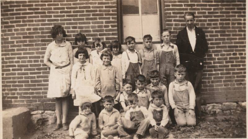 Elston School 1930 - Edw. B. Johnson, Teacher Elston School 1930 - Edw. B. Johnson, Teacher